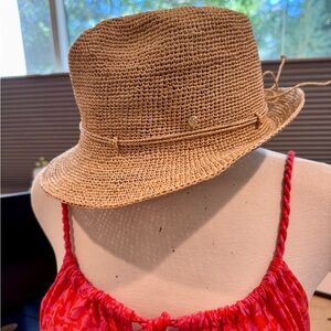 Helen Kaminski Sam Natural Raffia Hat Adjustable Women